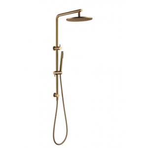 Nor-SR28A.04 Round Brushed Gold Multifunction Shower Set